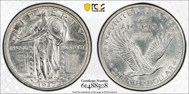 1917-D 25C Type 1 N1