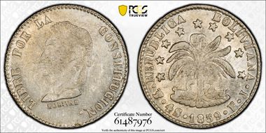 1859-PTS FJ 4 Sol BOLIVΛR Error AU55