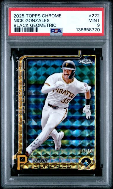 2025 Topps Topps Chrome Refractor #222 Nick Gonzales B4d front