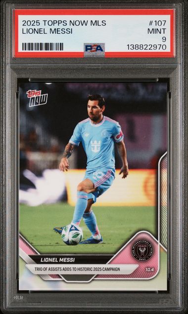 2025 Topps Topps Now #107 Lionel Messi Mls front