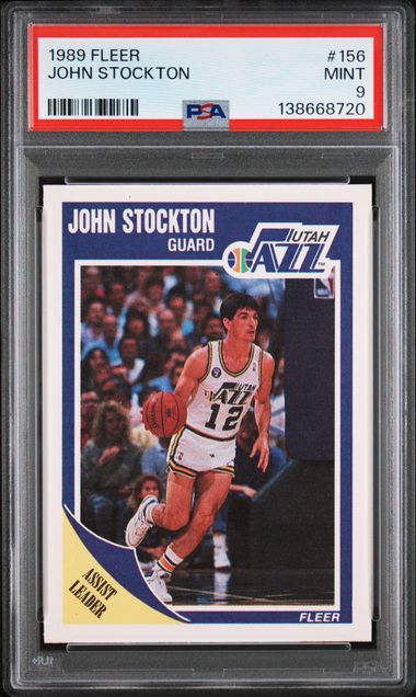 1989 Fleer #156 John Stockton front