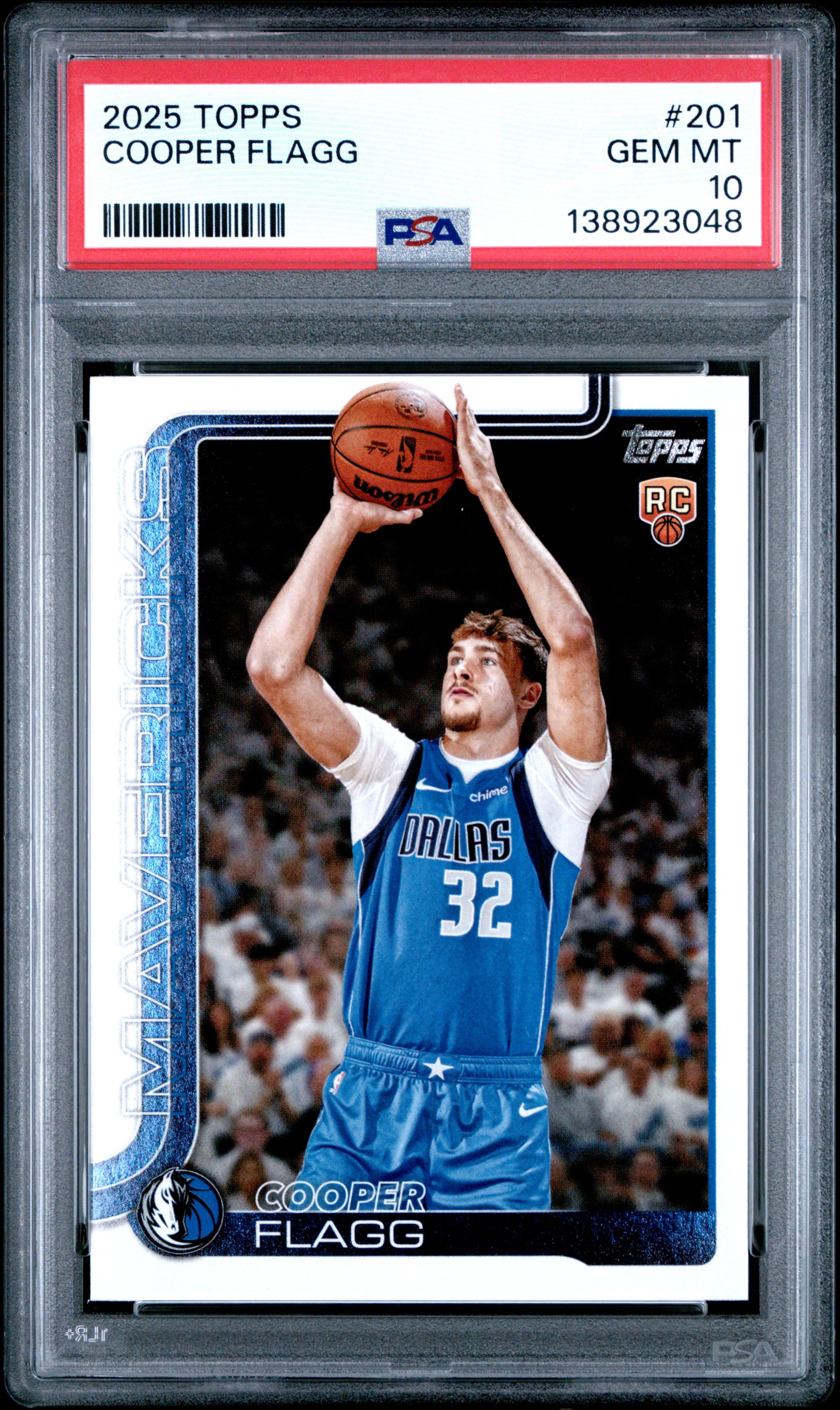 2025 #201 Cooper Flagg PSA 10 Topps