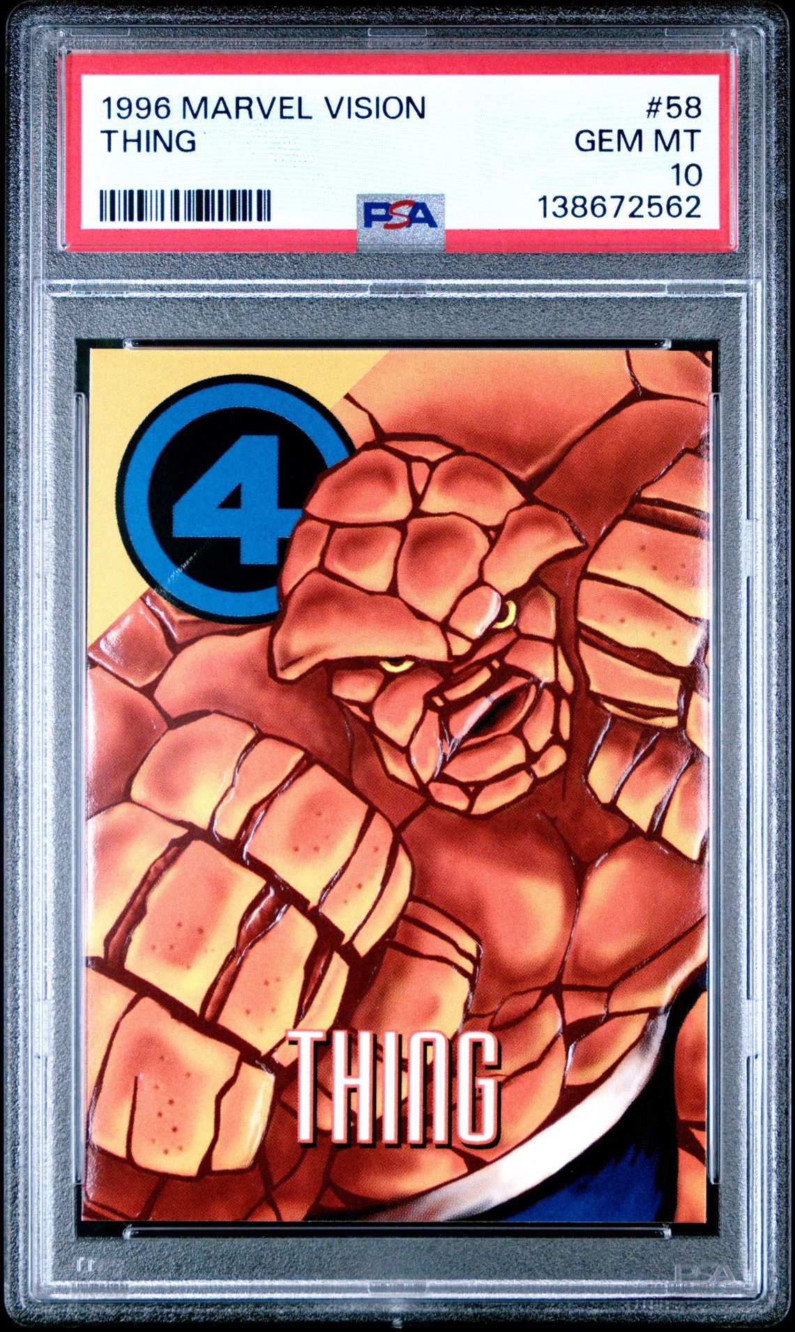 1996 Fleer FLEER/SKYBOX MARVEL VISION #58 Thing front