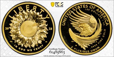 2025-W $100 American Liberty High Relief .9999 Fine PR69DCAM