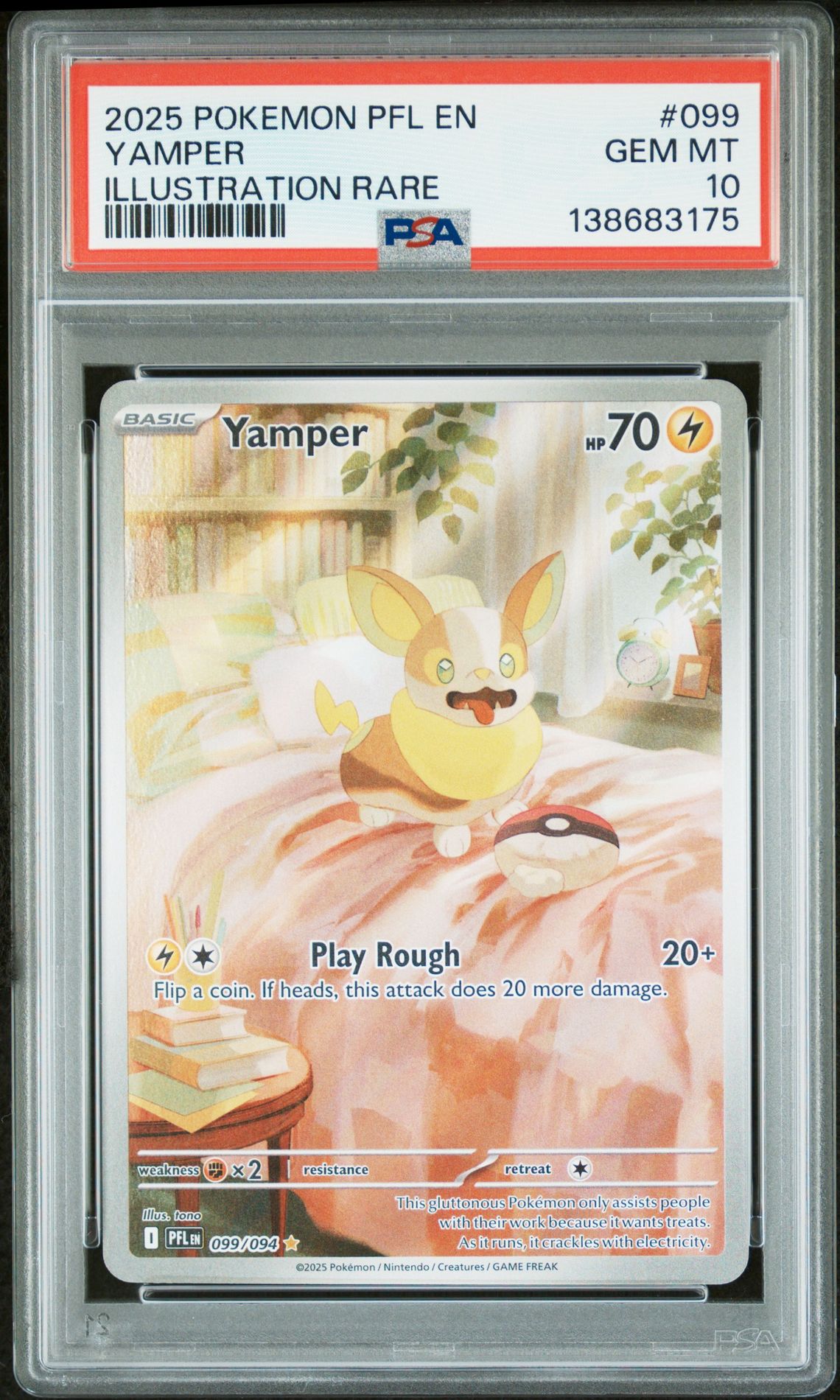 2025 Pokemon #099 Yamper front