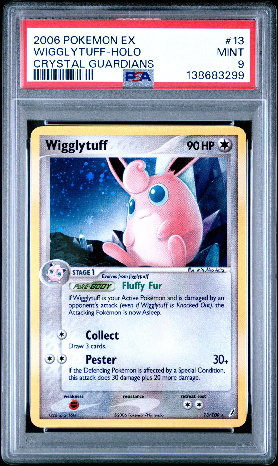 2006 Pokemon POKEMON EX CRYSTAL GUARDIANS #13 Wigglytuff-Holo front