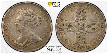 1709 Shil S-3610 3rd Bust AU50