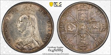1887 Florin S-3925 Jubilee Head N1