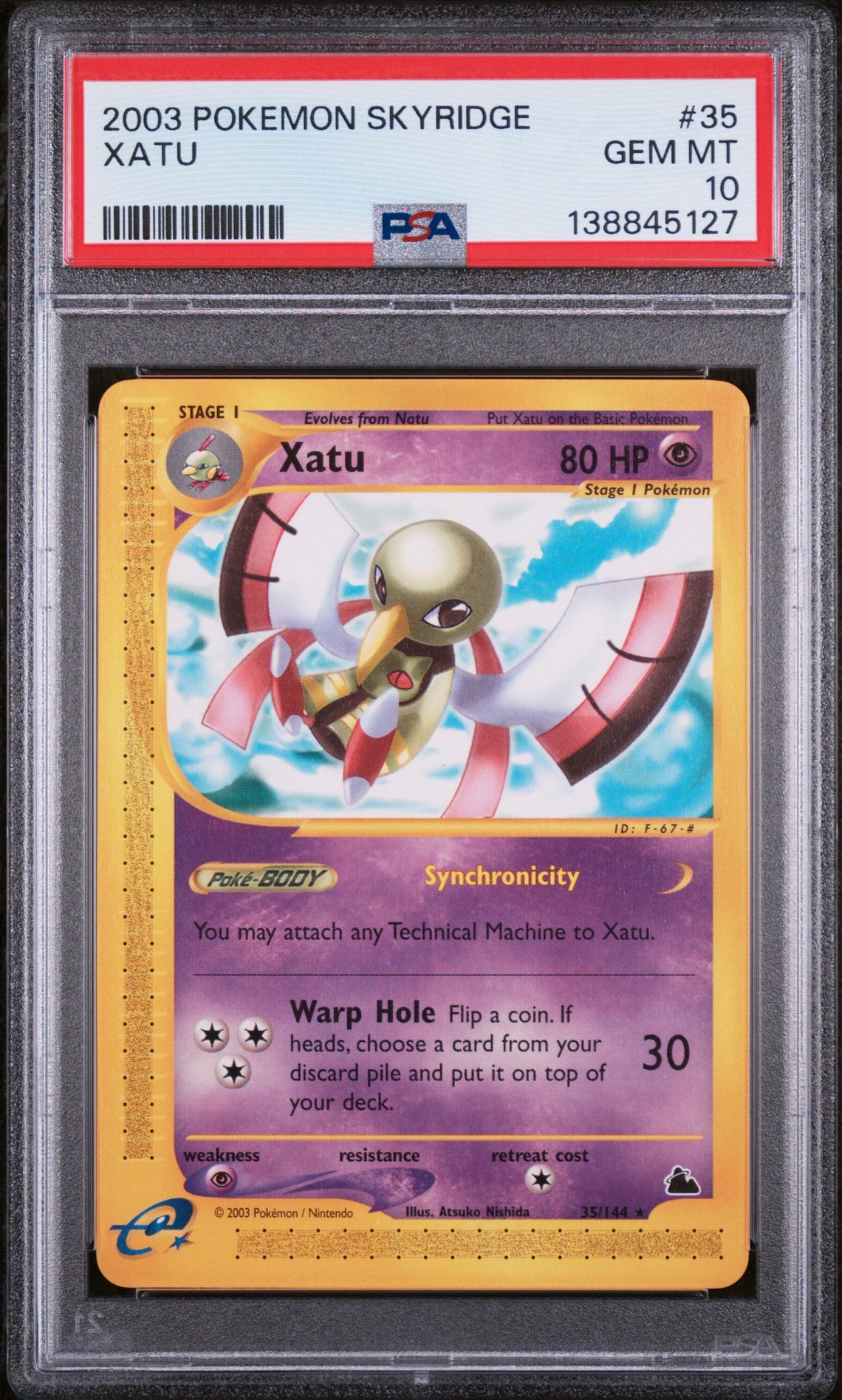 2003 Pokemon POKEMON SKYRIDGE #35 Xatu front
