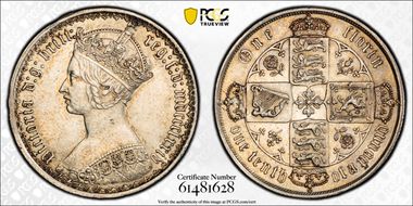 1874 Florin S-3893 AU58