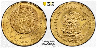 1959 20 Peso KM-478  Au N1