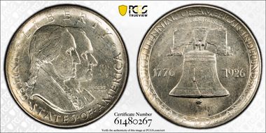 1926 50C Sesquicentennial N1