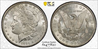 1884-CC $1 MS62