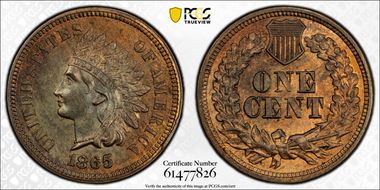 1865 1C Plain 5 N1BN