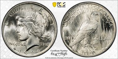 1924 $1 MS64