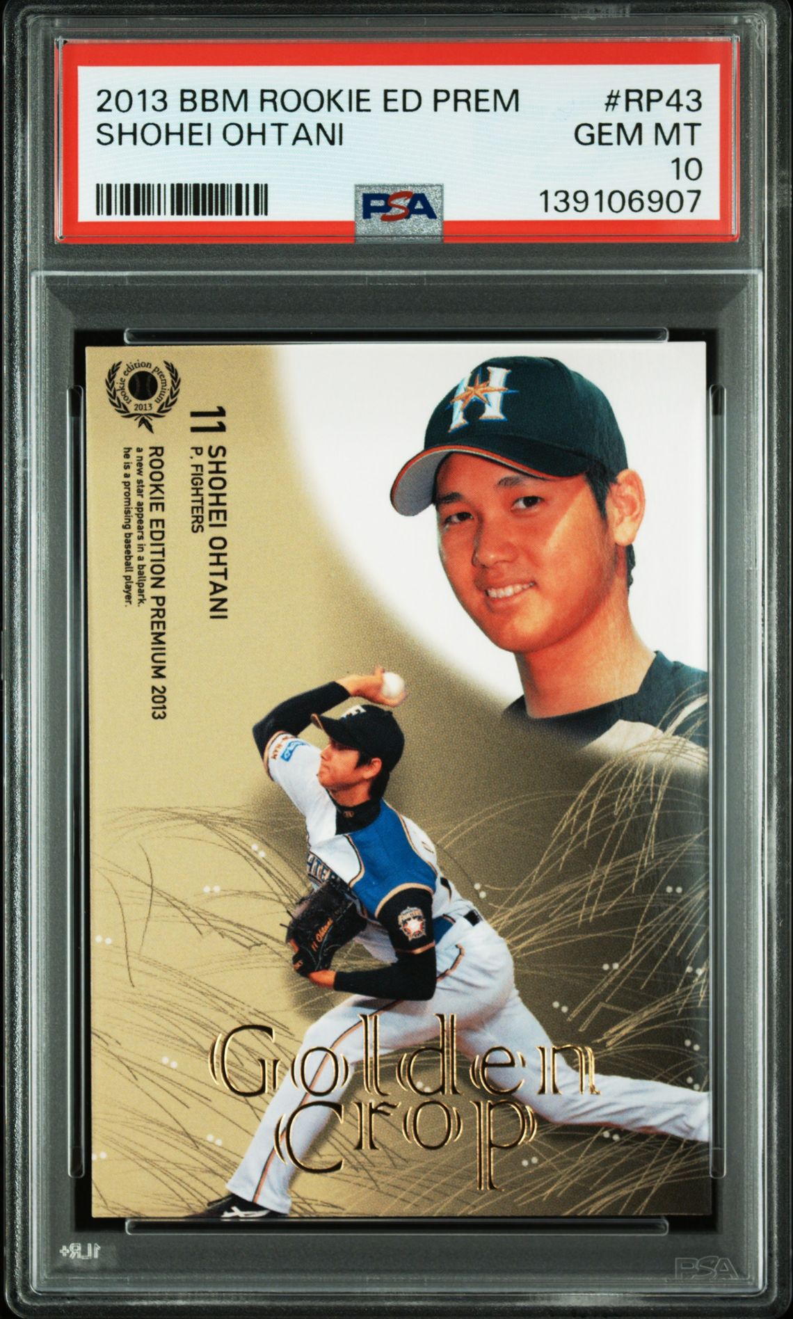 2013 BBM #RP43 Shohei Ohtani front