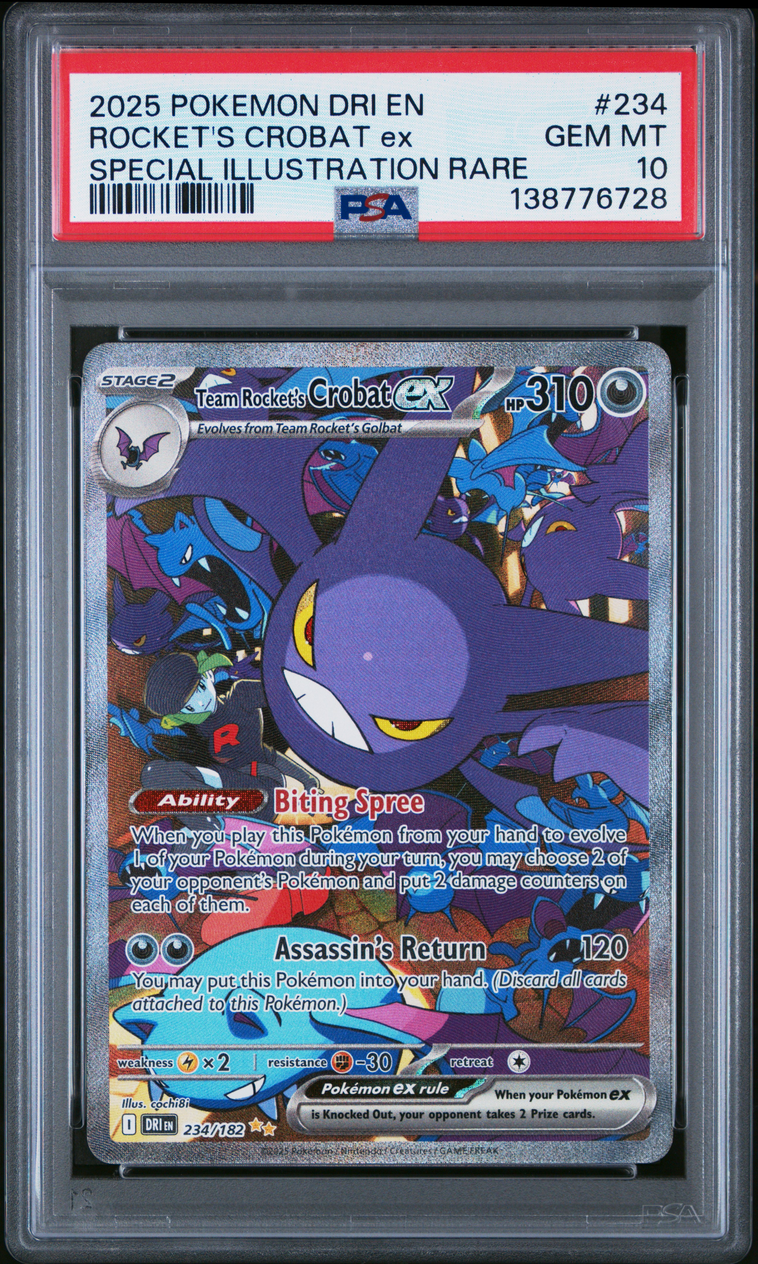 2025 POKEMON DESTINED RIVALS TCG Cards ROCKET'S CROBAT ex