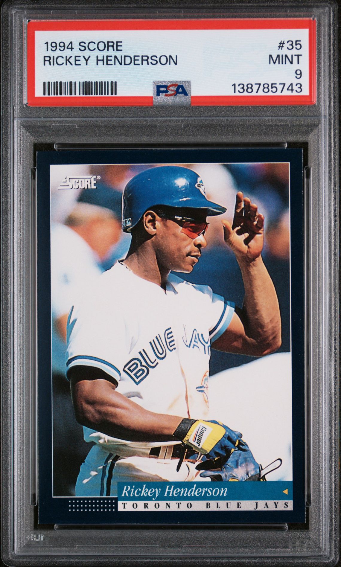 1994 Score SCORE #35 Rickey Henderson front