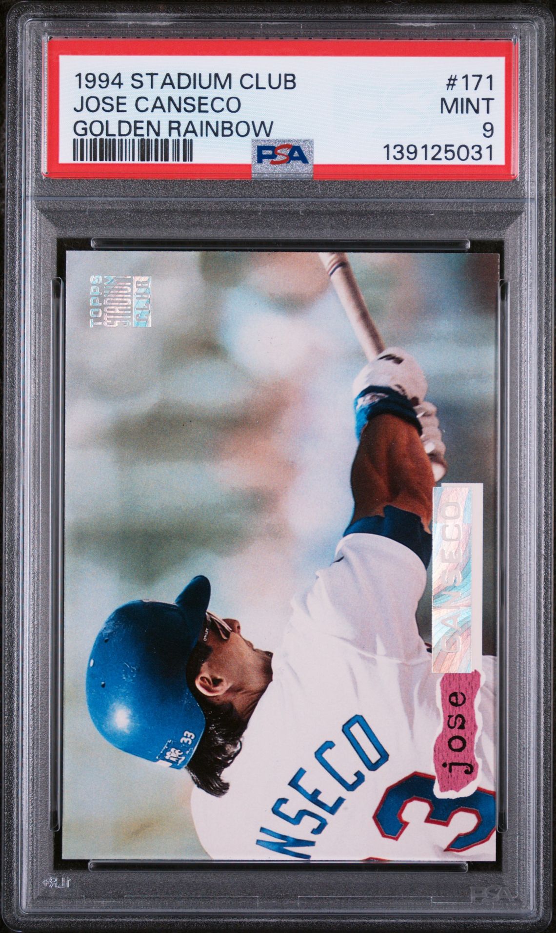 1994 Topps STADIUM CLUB GOLDEN RAINBOW #171 Jose Canseco front