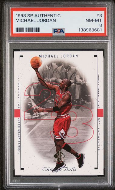 1998 Upper Deck SP Authentic #8 Michael Jordan front
