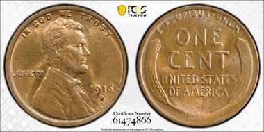 1916-D 1C MS63RB