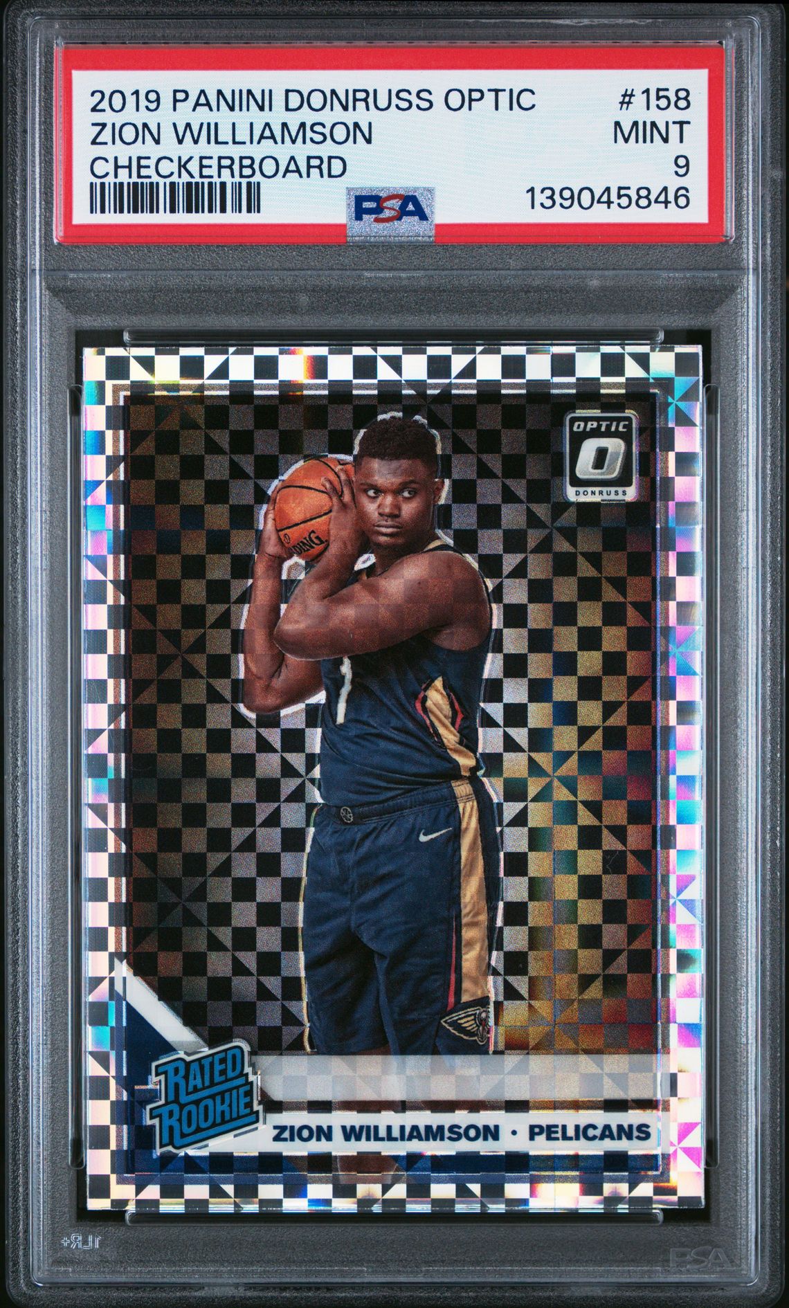 2019 Panini PANINI DONRUSS OPTIC HYPER PINK #158 Zion Williamson front