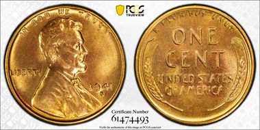 1941-S 1C MS67RD
