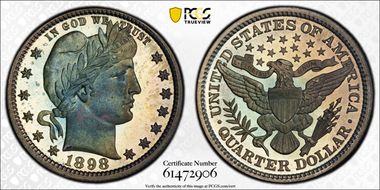 1898 25C PR68