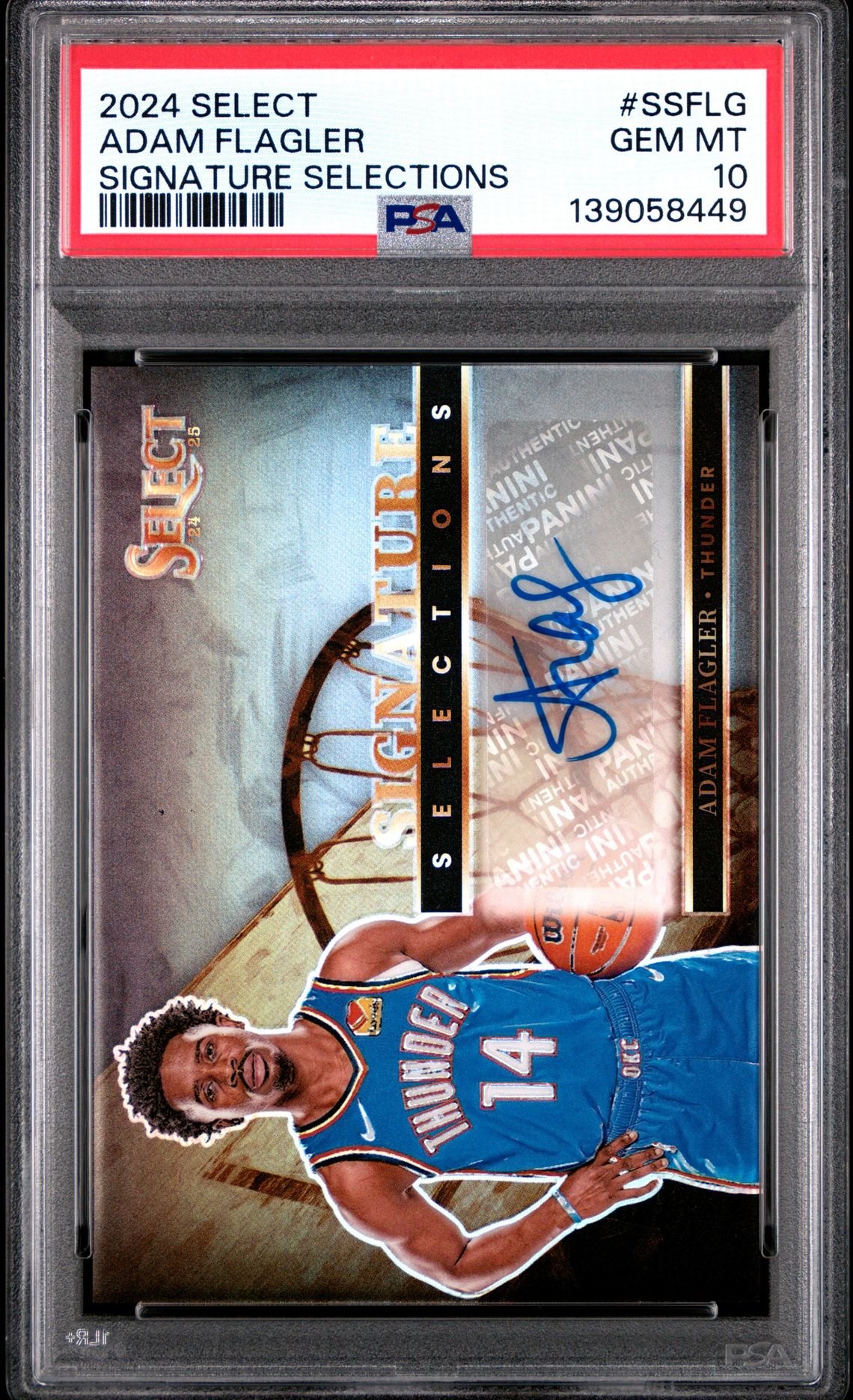 2024 Panini Select Signature Selections Adam Flagler #Ssflg Gem Mt 10 front