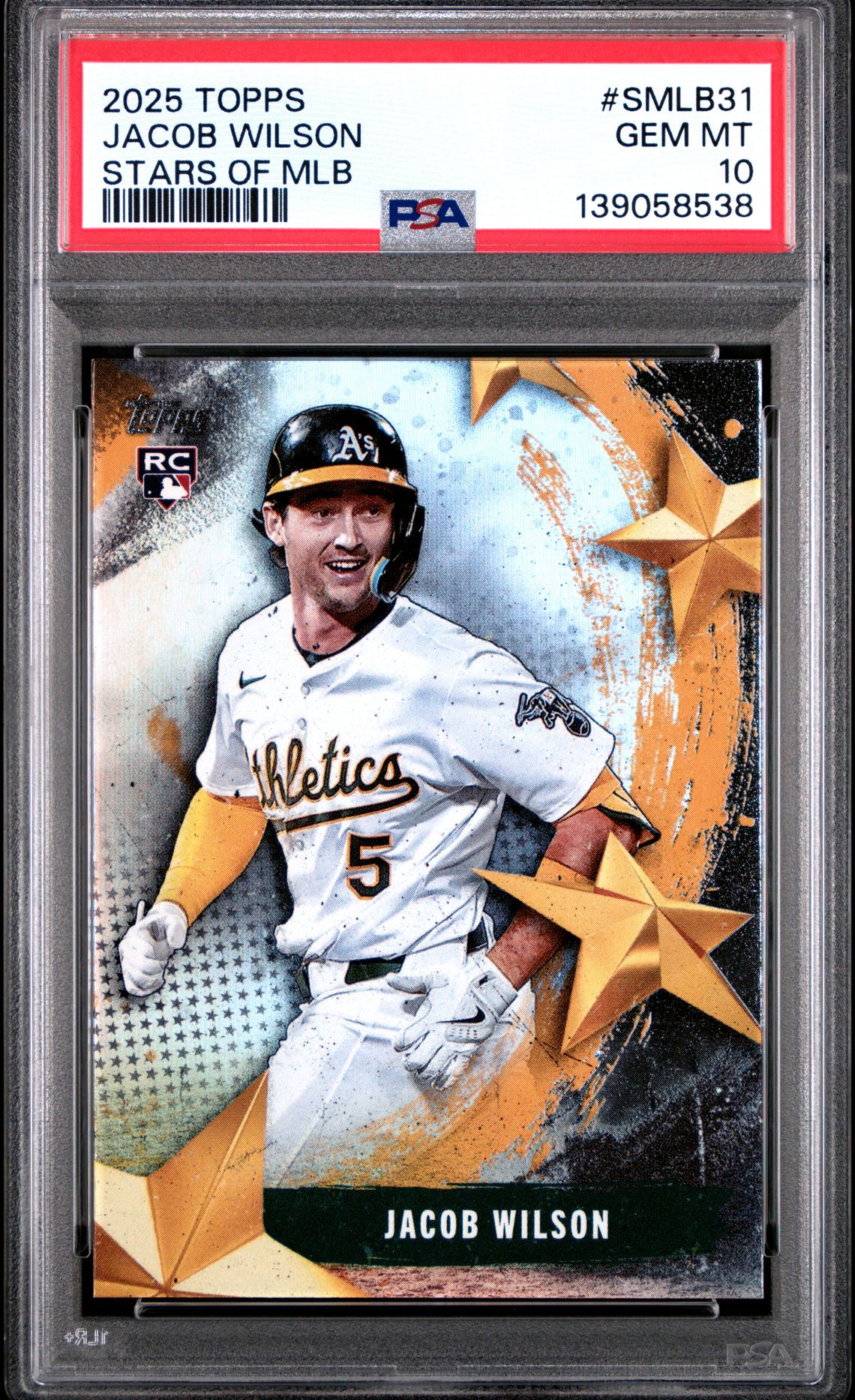 2025 Topps Stars Of Mlb Jacob Wilson #Smlb31 (Series 2) Gem Mt 10 front