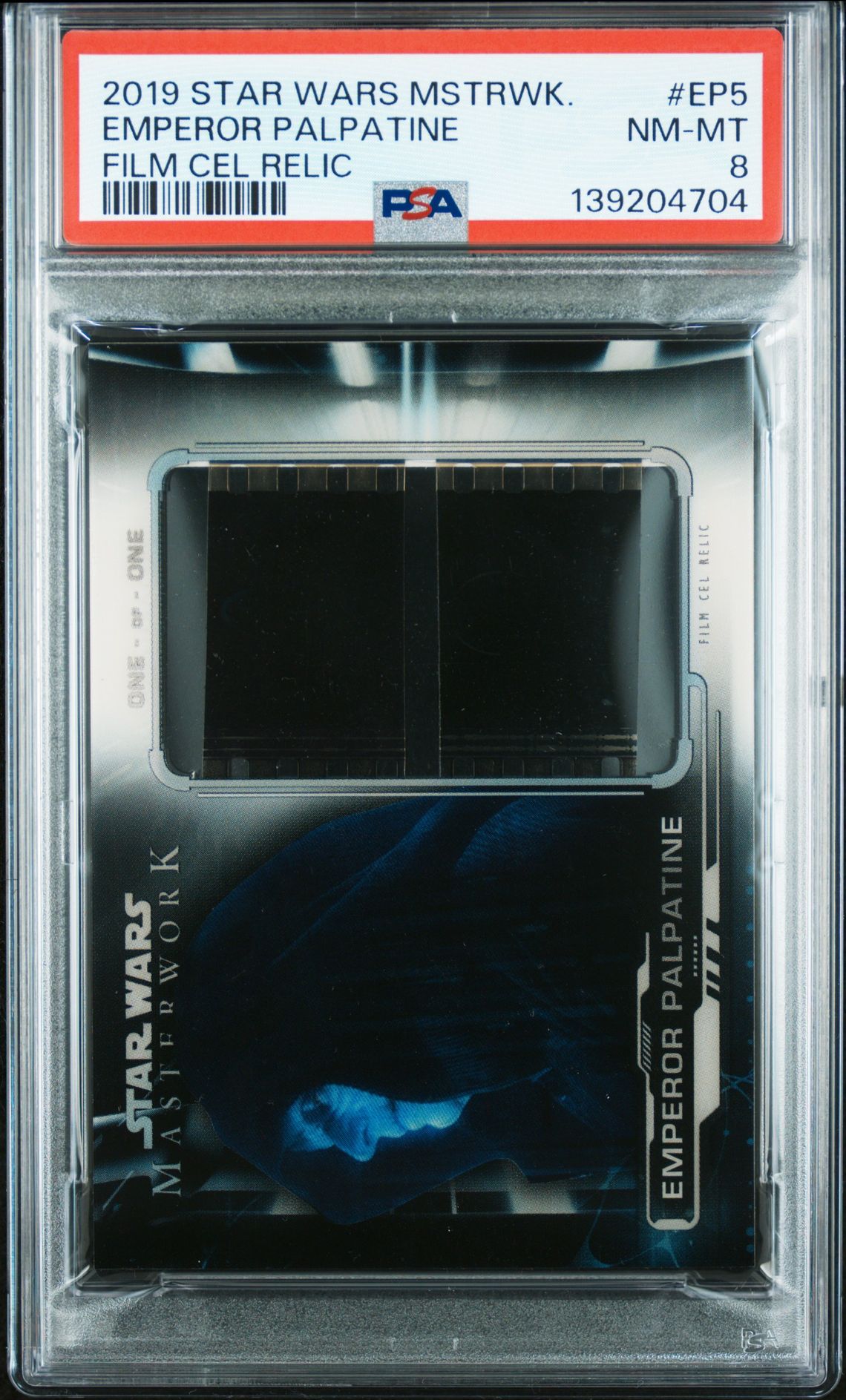 2019 Topps Star Wars Masterwork Film Cel Relic Emperor Palpatine #Ep5 Nm-Mt 8 front