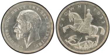 1935 Crown S-4049 .500 Silver SP65