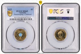 2022 $2 Peacekeeping Colorized MS65
