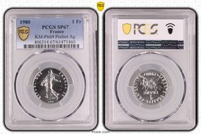 1980 1 Fr KM-P669 Piefort Ag SP67