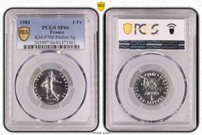 1981 1 Fr KM-P700 Piefort Ag SP66