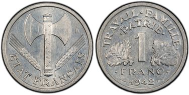 1942 1 Fr Gad-471 F-222 Lourde MS65