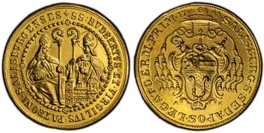 "1748" (3 Duc) Anton Koppenwallner Issue Restrike MS62