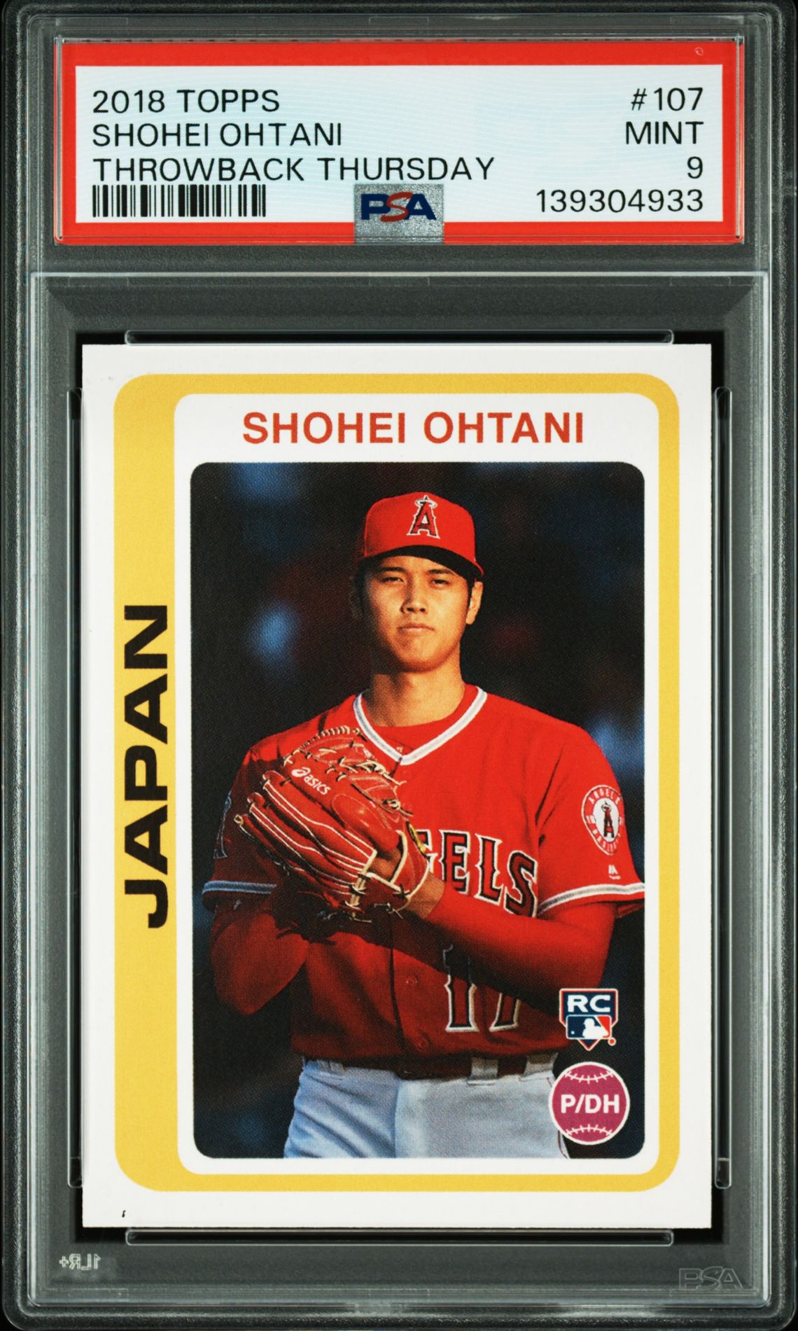 2018 Topps TOPPS THROWBACK THURSDAY #107 Shohei Ohtani front