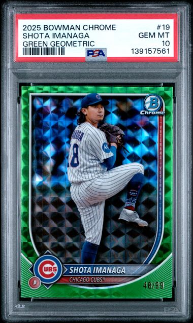 2025 Bowman Bowman Chrome Refractor #19 Shota Imanaga front