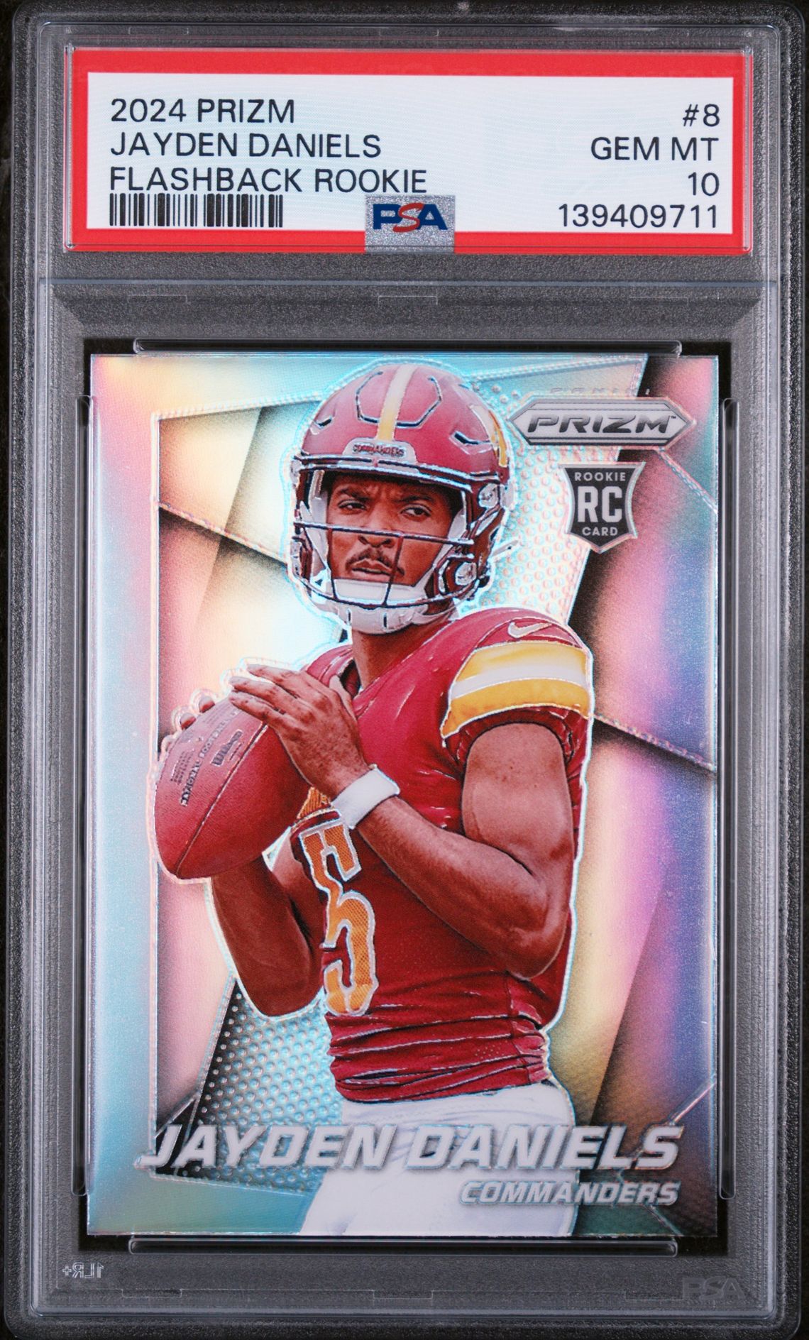 2024 Panini PANINI PRIZM PRIZM FLASHBACK ROOKIE #8 Jayden Daniels front