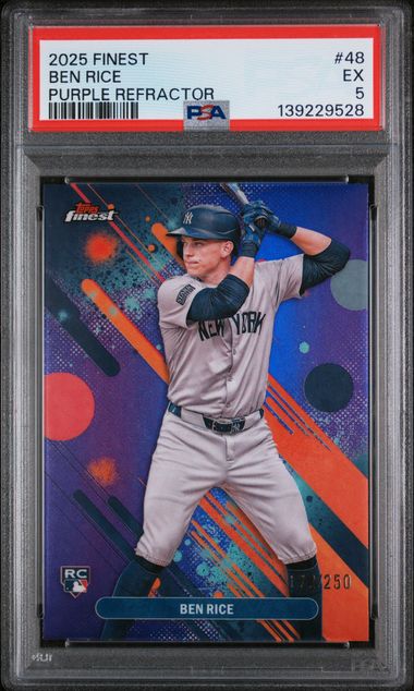 2025 Topps Topps Finest Purple Refractor #48 Ben Rice front