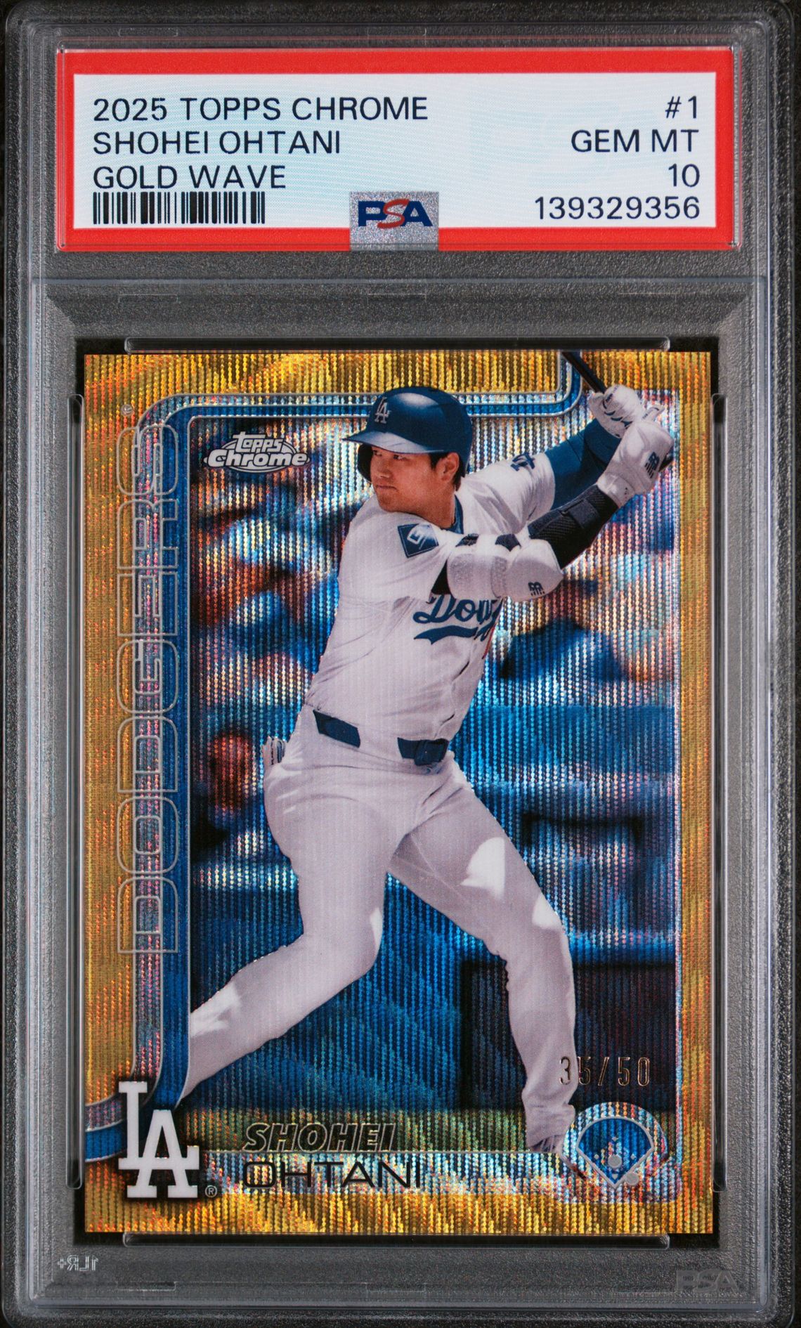 2025 Topps TOPPS CHROME Wave #1 Shohei Ohtani front