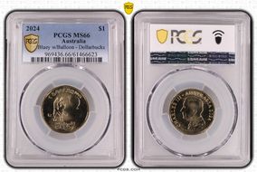 2024 $1 Bluey w/Balloon - Dollarbucks MS66