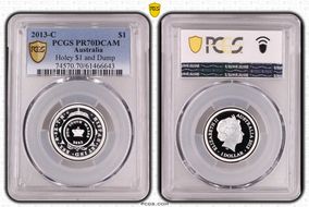 2013-C $1 Holey $1 and Dump PR70DCAM