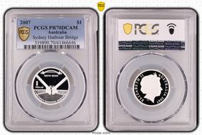 2007 $1 Sydney Harbour Bridge PR70DCAM