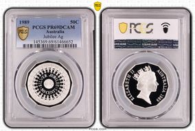1989 50C Jubilee Ag PR69DCAM