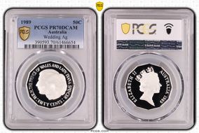 1989 50C Wedding Ag PR70DCAM