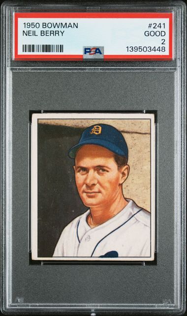 1950 Bowman #241 Neil Berry front