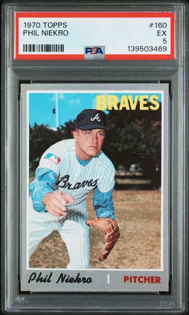 1970 Topps #160 Phil Niekro front