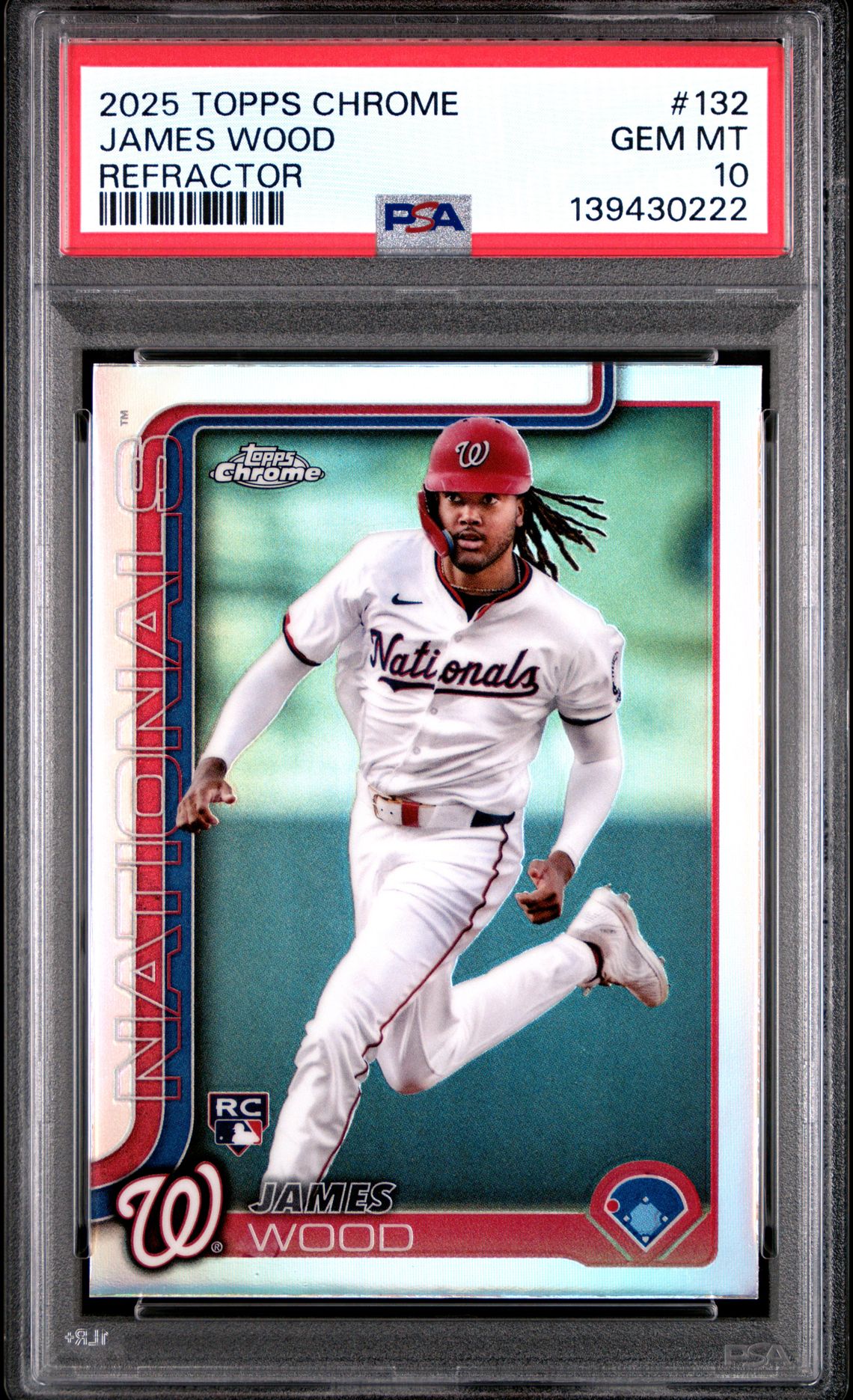 2025 Topps TOPPS CHROME Refractor #132 James Wood front